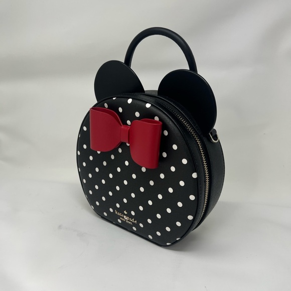 kate spade Disney New York Minnie Mouse Bag in Black Polka Dot - Picture 13 of 14